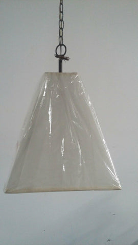 Chandelier Bronze Finish And Cream Linen Shade 1218-JSH-CM017