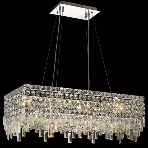 Crystal Chandelier Chrome Finish And Crystal #01082147-16