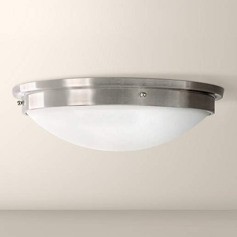 Flush Mount Satin Nickel Frosted Glass 1421826-JSH-261