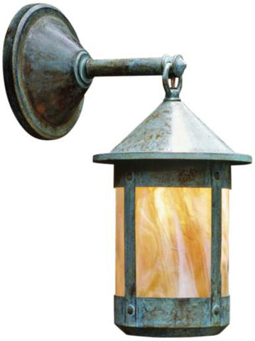 Outdoor Wall Light Solid Brass Patina and Gold Ira decent Glass 17-118-JSH-3030