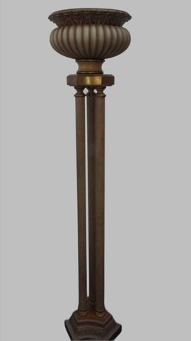 Floor lamp Antique Gold Finish With Gold Shade 06-118-JSH-399