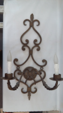 Wall Sconce Iron Antique Brown Finish 10218-48-JSH-ALD
