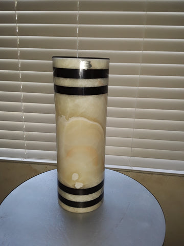 Table Lamp Onix Stone with Black Stripes 07-118-JSH-137