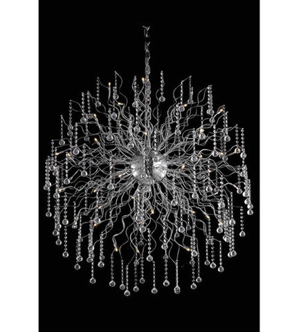 Chandelier Chrome Finish And Clear Cut Crystal #010835-014
