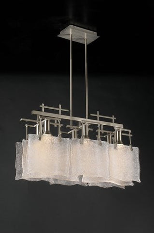 Pendant Satin Nickel  and Frosted Glass #020839-14