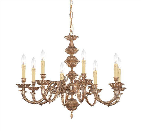 Chandelier Old Bronze and Ornate Design #010854-14