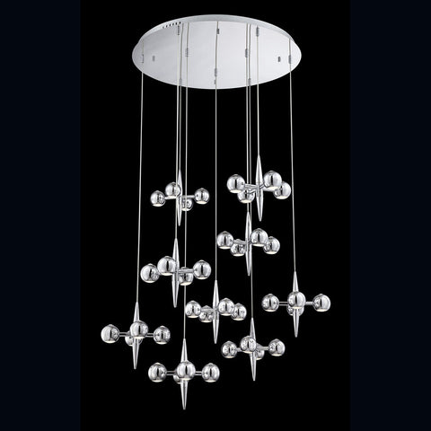 Chandelier Chrome Finish  With Led  #010815-014