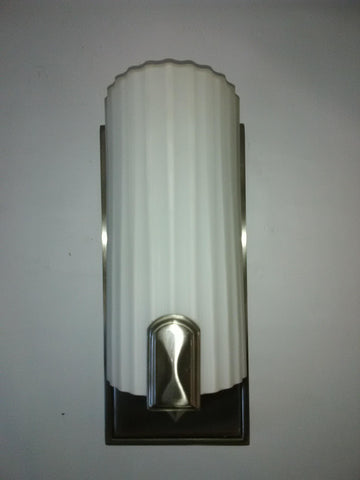 Wall Light Polish Nickel And Opal Glass Shade 10218-26-JSH-MFL