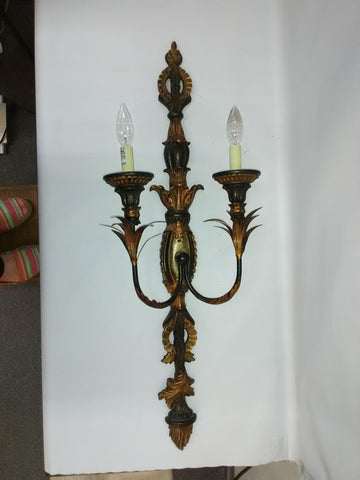 Wall Sconce Bronze And Old Gold Finish 10218-48-JSH-01