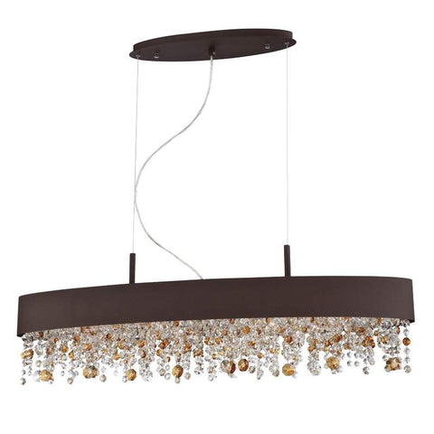 Chandelier Bronze Finish And Color Crystal 010815-16