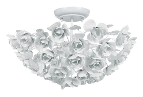 Semi Flush Light White Finish #150854-14