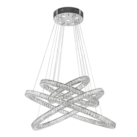 Chandelier Chrome Finish And Lead Crystal 016116-11