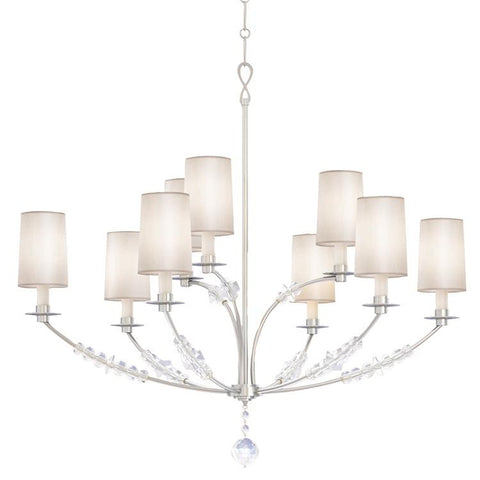 Chandelier Polished Nickel Finish And Crystal Accents #010854-14