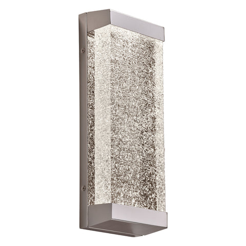 Wall Light Polished Chrome Finish And Cracked Ice Glass PLCL-84440
