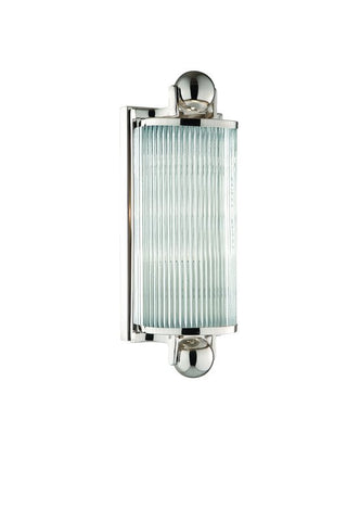 Indoor Wall Light Polished Nickel And Glass #100832-255