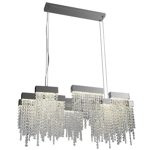 Chandelier Polished Chrome And Hand Cut Crystal 01518JSH-PLL