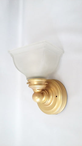 Wall Sconse Satin Gold And Frosted Glass 10-118-JSH-A12