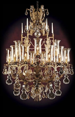 Chandelier Iron  with Crystals #010855-014