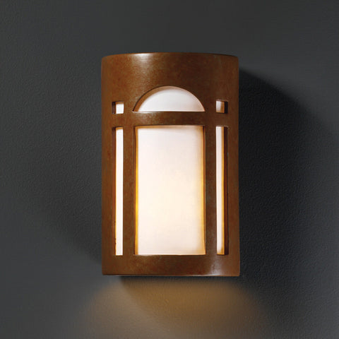 Wall Light  Ceramic  Rust Finish #100828-014