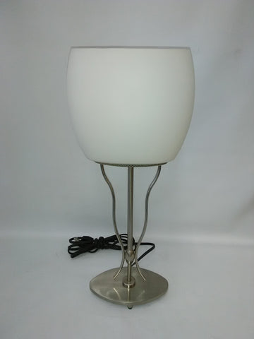 Table Lamp Satin Nickel And Frosted Glass 7218-24-JSH PLC