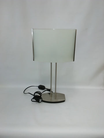 Table Lamp Satin Nickel Finish And Frosted Glass 7218-22-JSH-ET