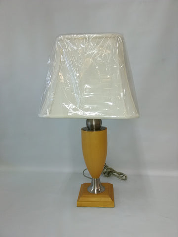 Table Lamp Light Wood And Satin Nickel 7218-20-JSH-LIT