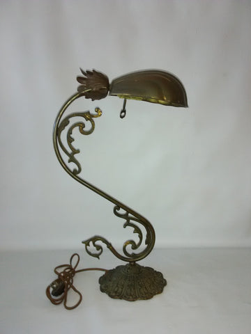 Table Lamp Antique Brass Metal  07-118-JSH-26