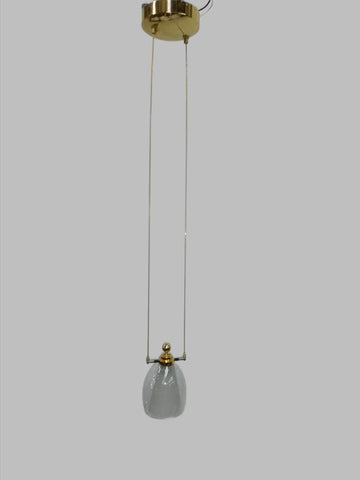 Mini Pendant Gold Finish And Glass Shade Clear/ Frosted 3218-JSH-48-2