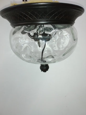 Outdoor Flush Mount Bronze And Clear Glass16218-JSH-22