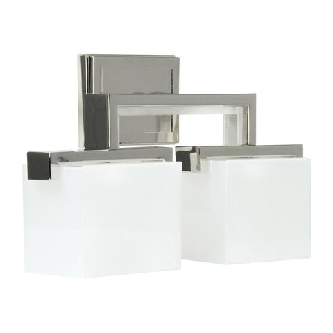 Bathroom Light Polished Nickel Finish and Frosted Glass #90813-302