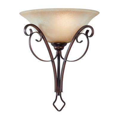 Wall Sconse Antique Bronze Finish With Umber Glass #0100801-193
