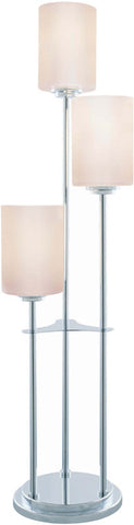 Table lamp Chrome Finish And Frosted Glass #070833-14