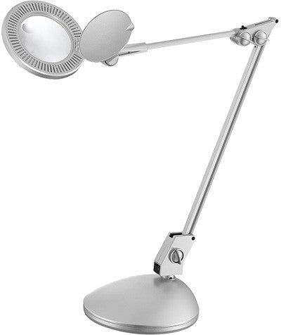 Desk Lamp Silver Finish  Magnifier Led #080833-07