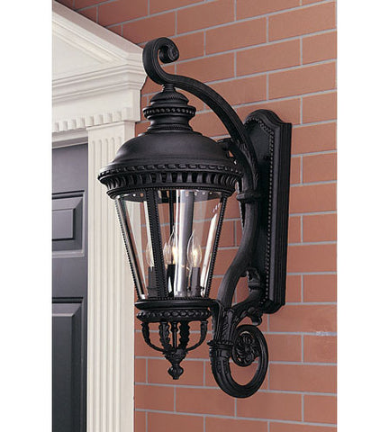 Outdoor Wall Light Black Finish And Clear Glass #170940-429