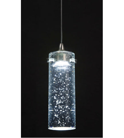 Pendant Brushed Nickel  Finish And Crystal Crystal Babble #030823-14