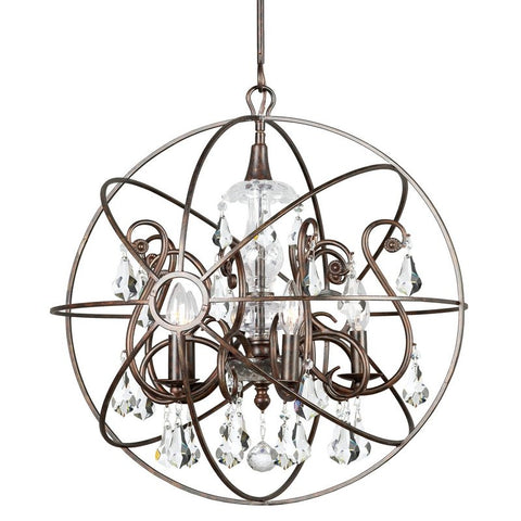 Chandelier Bronze Finish With Crystal #010854-015
