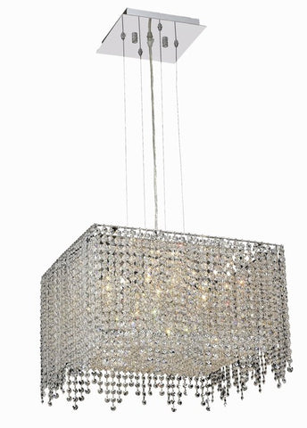 Chandelier Chrome Finish And Clear Crystal #01082189-16