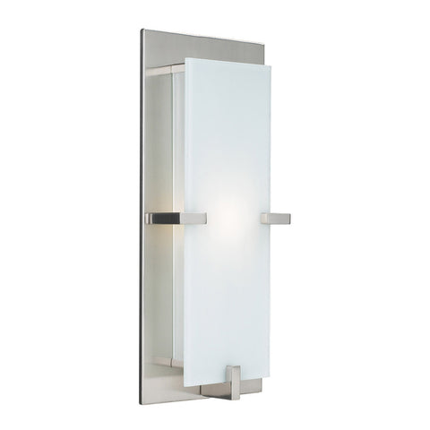 Indoor Wall Light Satin Nickel And opal Glass 100839-311
