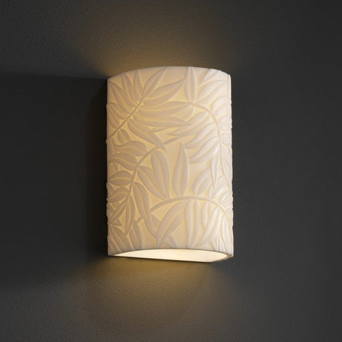 Outdoor Wall Light Porcelina Resin Material  And Bamboo Design #170928-14