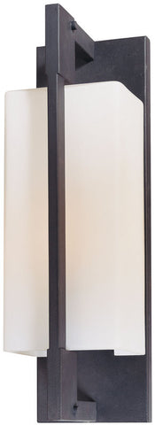 Outdoor Wall Light Black Finish and Frosted Glass #170948-015-5
