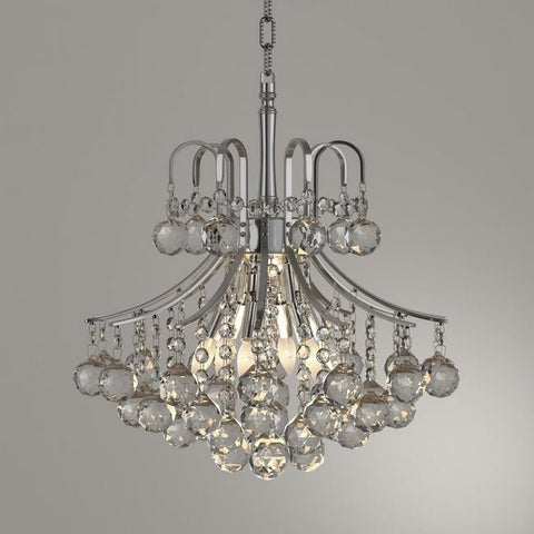 Chandelier Chrome Frame And Clear Cut Crystal 01-118-62-JSH
